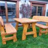 Drewniany komplet mebli ogrodowych